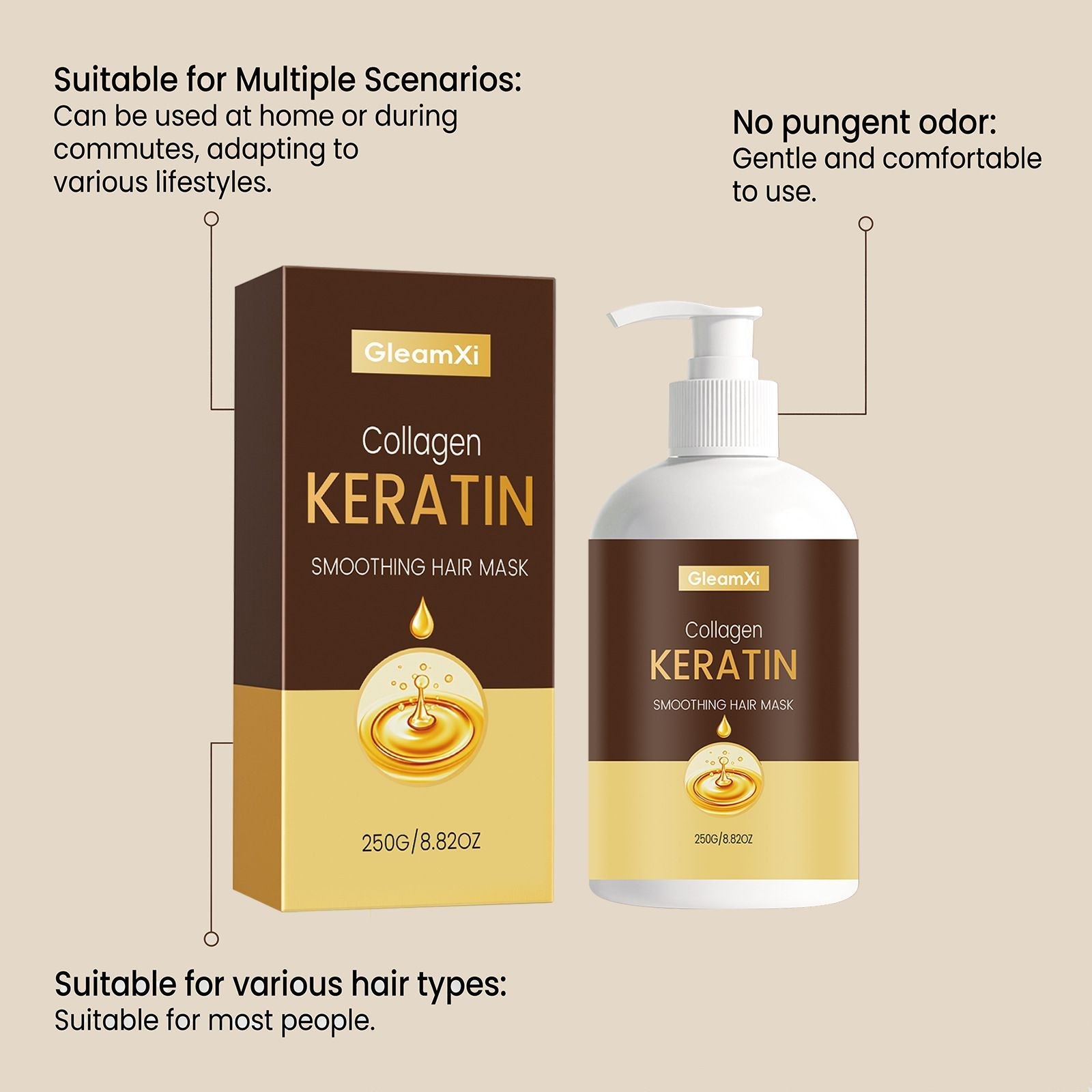 Collagen Hair Mask Deep Conditioning Treatment 250g