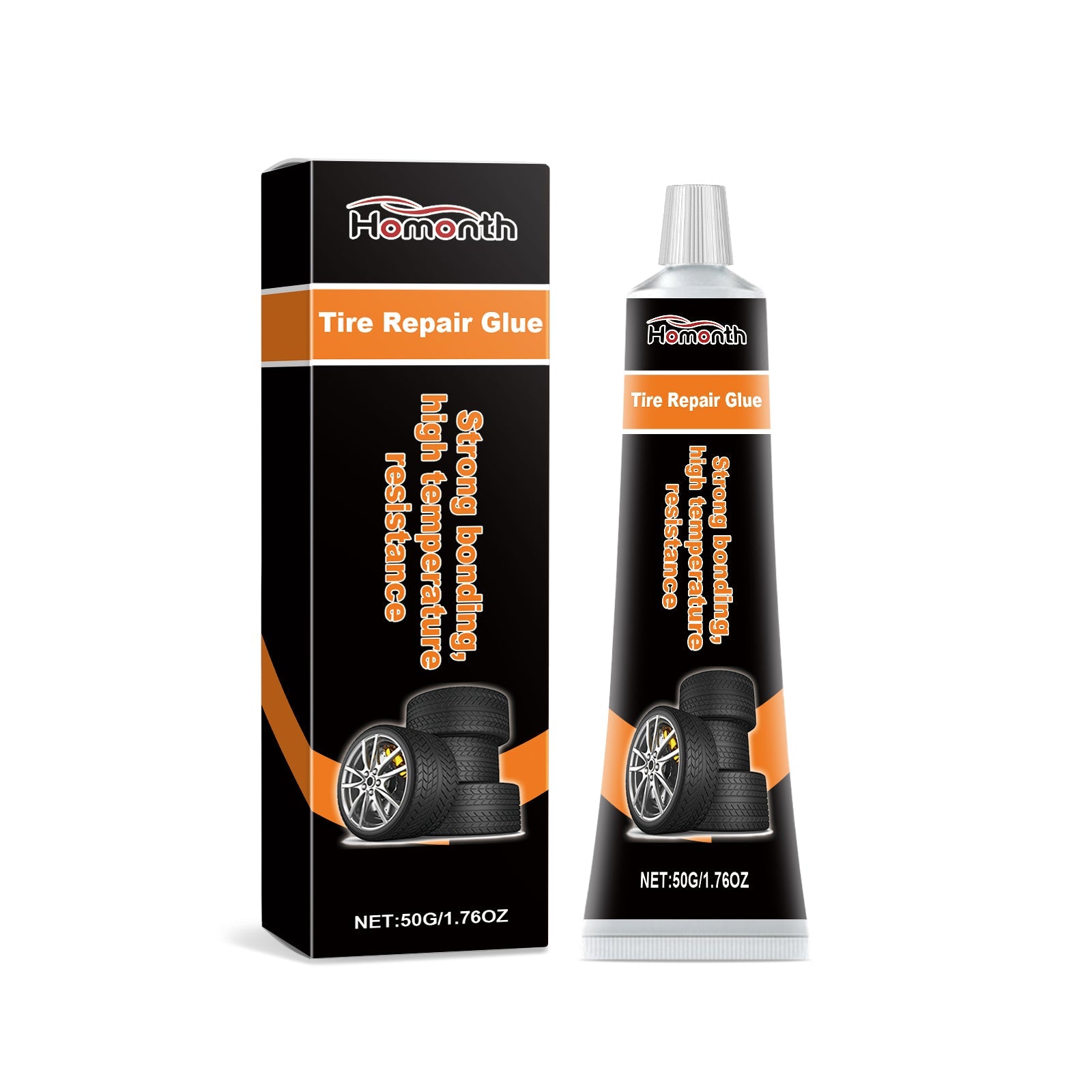 Car Tire Repair Glue, Strong Adhesive for Cracks, Scratches, and Punctures ,50g