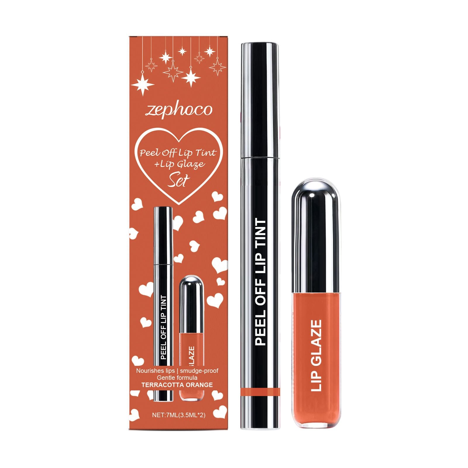 3.5ml+3.5ml Lip Liner and Lip Gloss Set with Long Lasting Color