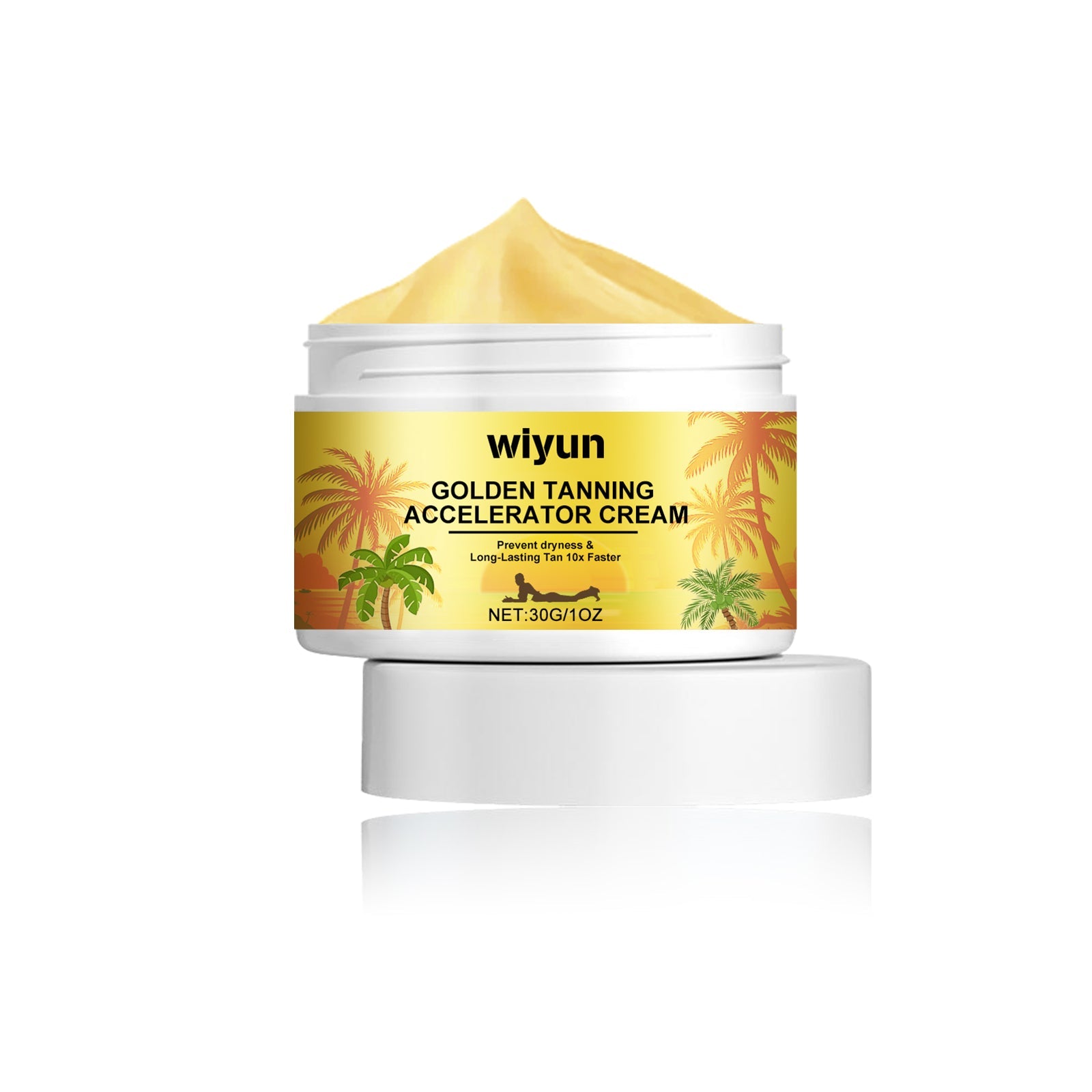 Achieve Natural Sun-Kissed Glow with Black Tanning Cream, Nourishing Skin ,30g