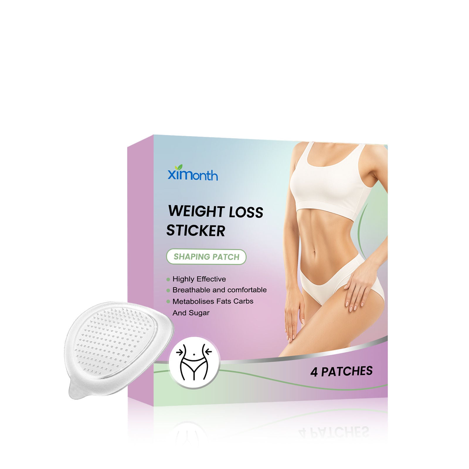 Body Care Patch, Skin Lifting, Daily Skin Rejuvenation, Easy to Use ,4pcs