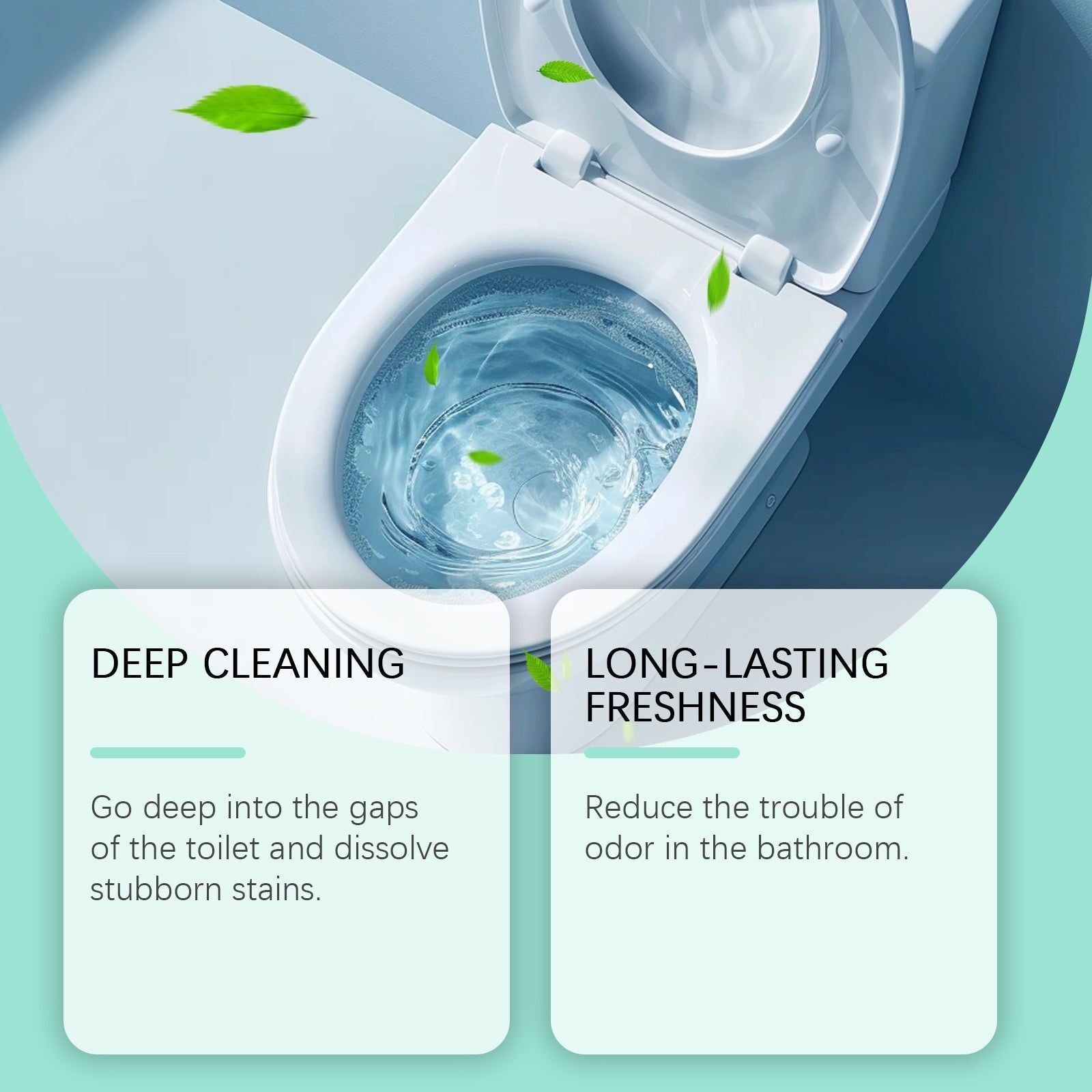 Automatic Toilet Cleaner, Odor Removal, Fresh & Fragrant, Easy Cleaning, Long-lasting ,120g