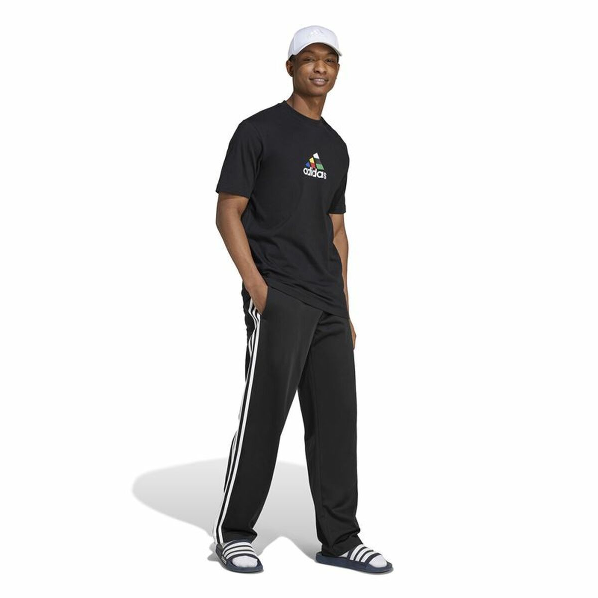 Men’s Short Sleeve T-Shirt Adidas House Of Tiro Nations Graphic Black