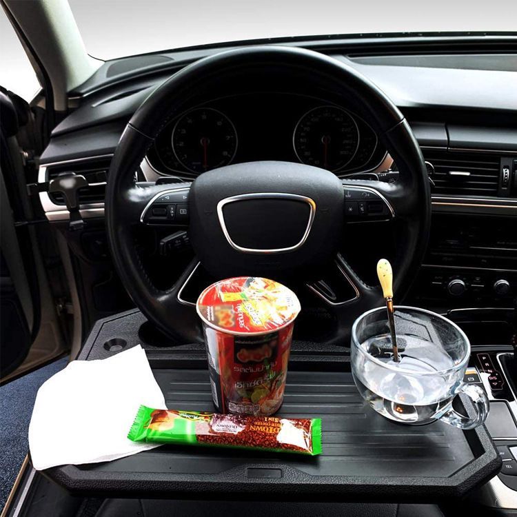 Car Steering Wheel Desk Multi-Function Storage Table Tray Food Drink Stand Holder Laptop Desk