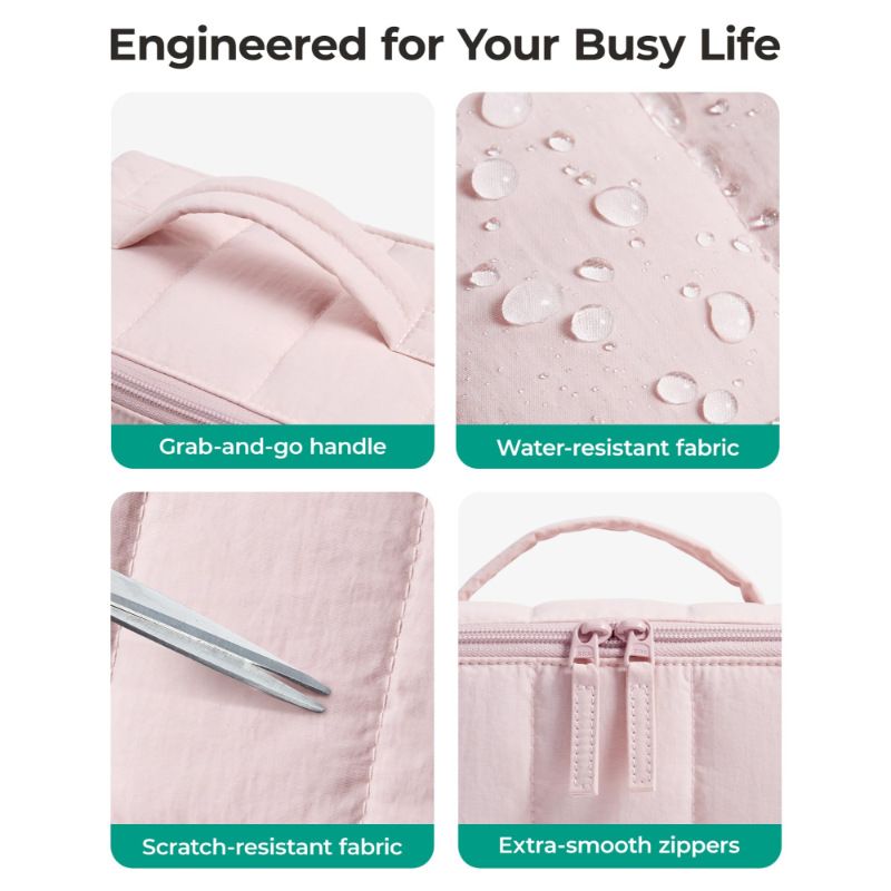 Waterproof Nylon Travel Makeup Bag