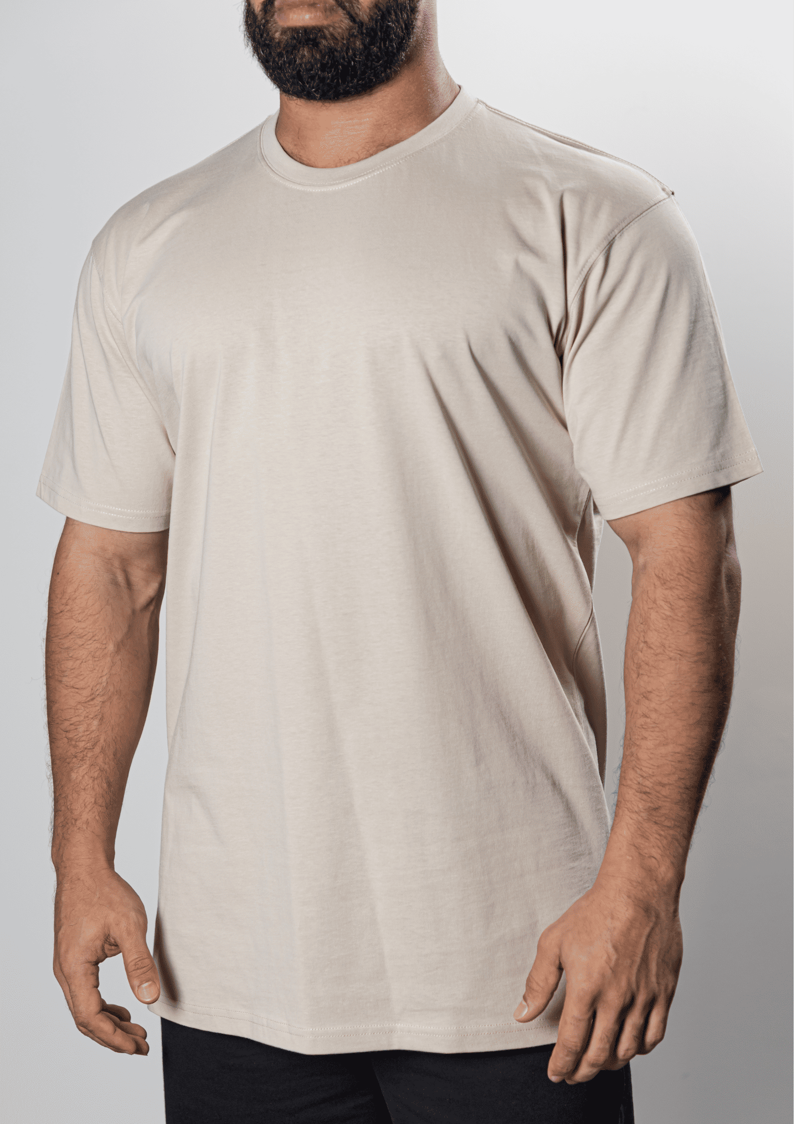 NO JEANS Cotton T-shirts – Beige
