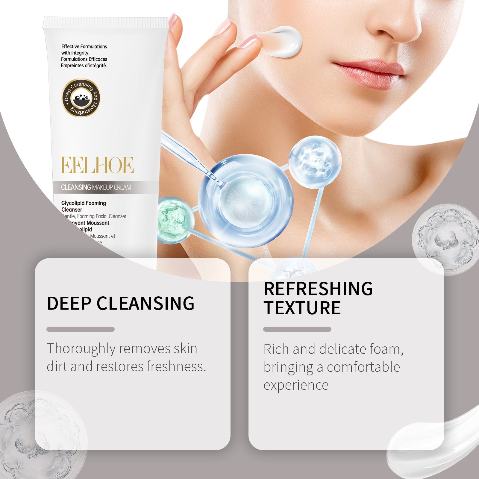 Bio-Sophora Facial Cleansing Cream, Gentle, Hydrating, Deep Pore Cleanser ,100g