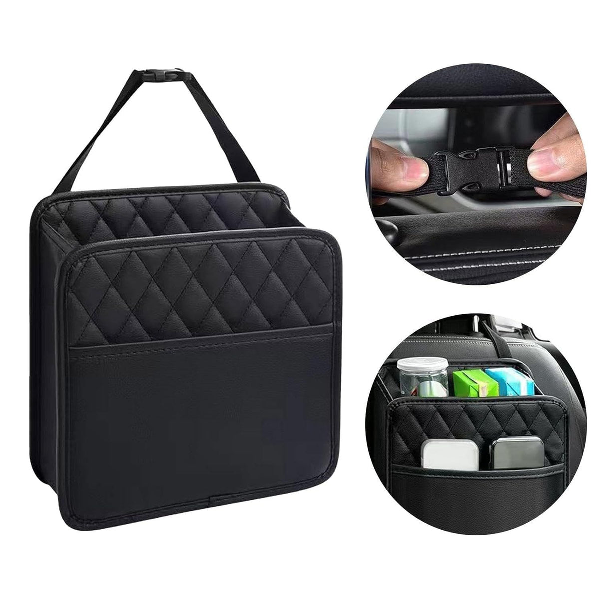 Car Backseat Organizer Auto Storage Bag Universal Vehicle Trash Bag