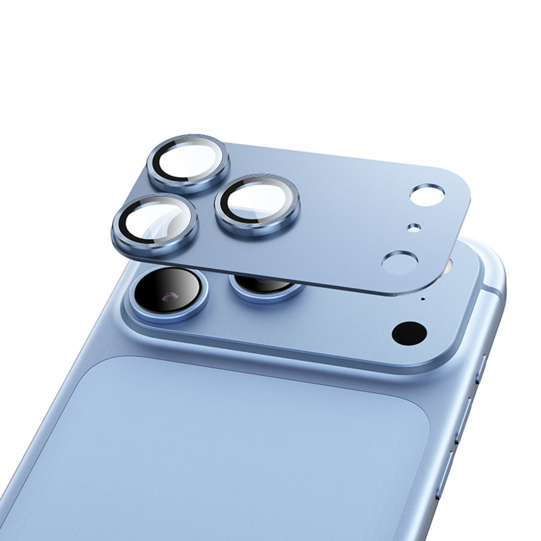 Hoco V16 Armor Metal Integrated Lens Glass for iPhone 18 Pro Max, 3D Full Coverage, Aluminum Alloy Protection