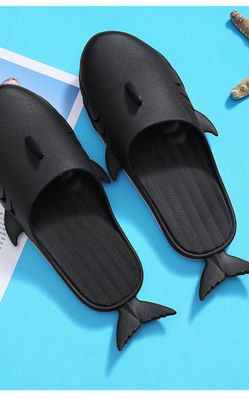Shark Slippers Fish Shaped Shoes Outdoor Beach Cartoon Sandals Home Funny Slipper