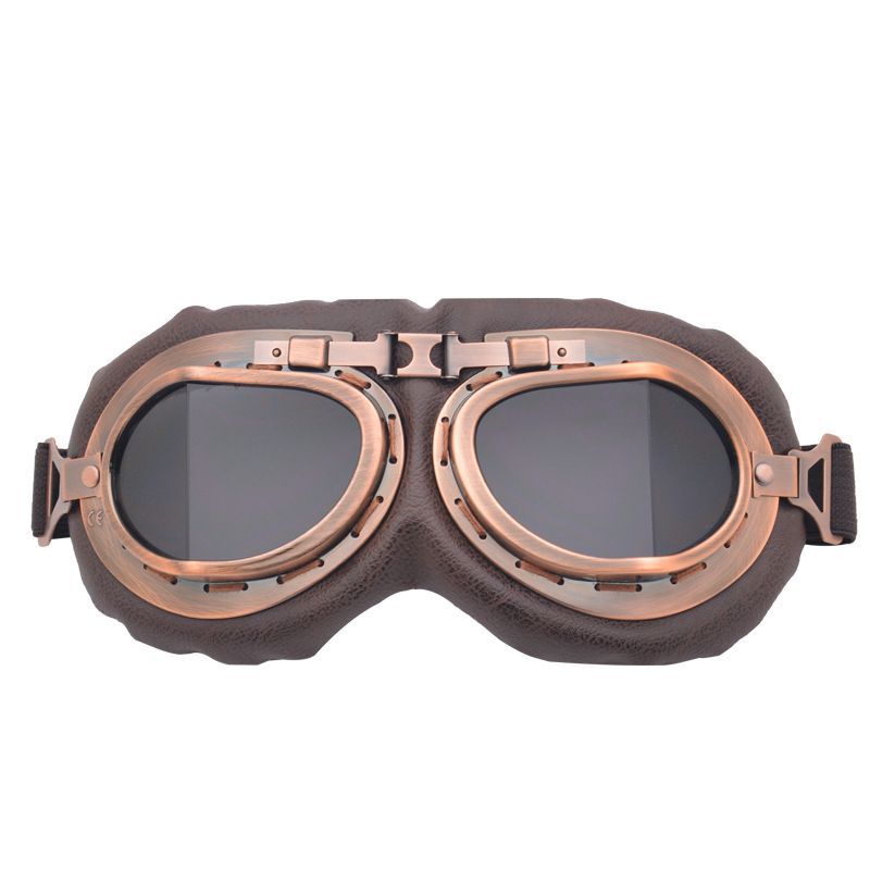 Retro Motorcycle Goggles Vintage Helmet Sunglasses Hiking Ski Eyewear