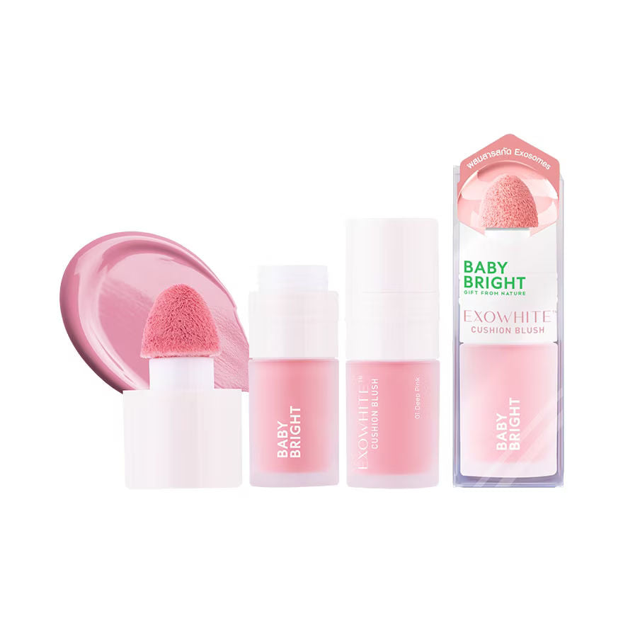 Exowhite Cushion Blush 4ml Baby Bright (M) 01 Deep Pink