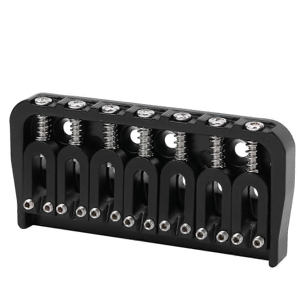 Electric Guitar Bridge 7 Strings Ga891 Fixed Musical Accessories Black Zinc Alloy