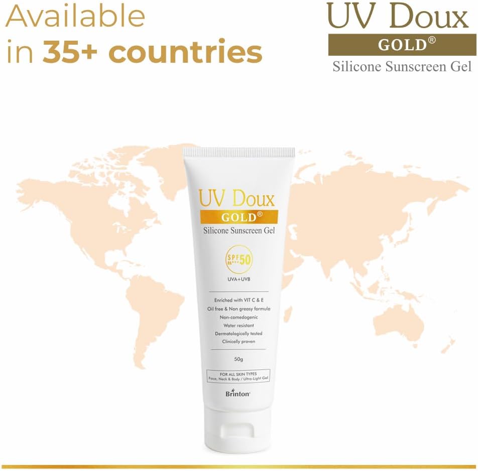 Brinton UV Doux Gold Silicone Sunscreen Gel 50g