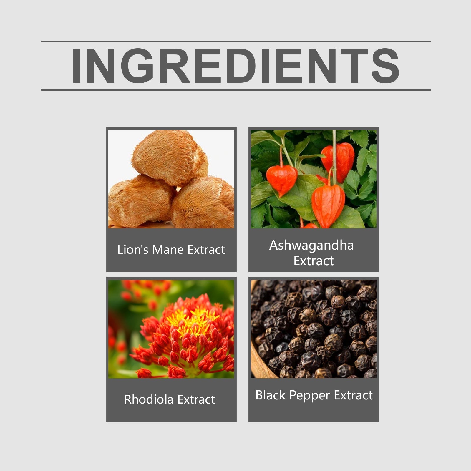 Boost Focus and Energy with Mushroom Capsules, Enhance Body Care Naturally ,60pcs