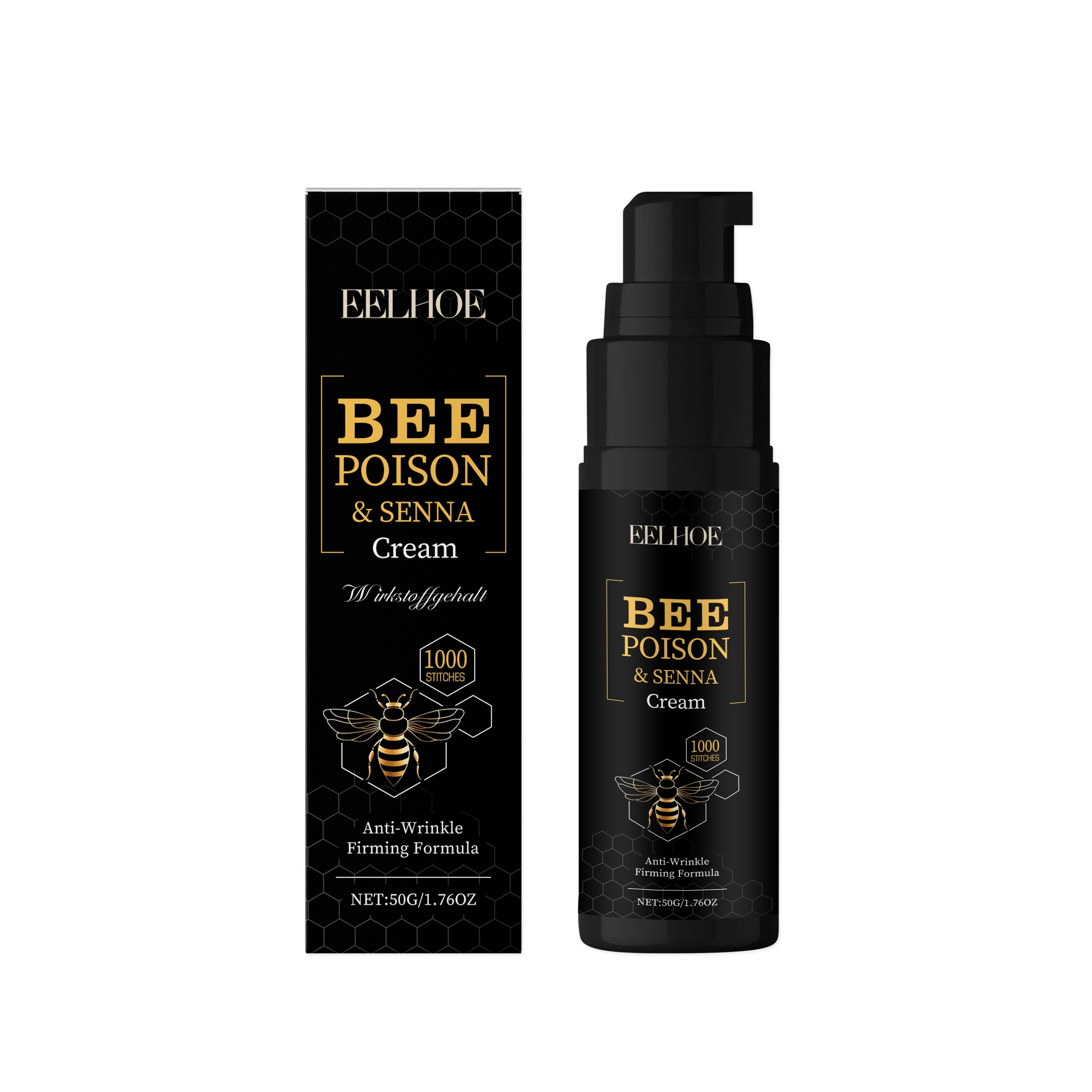 Bee Venom Facial Care Cream, Hydrating, Anti-Aging, Natural Skin Moisturizer ,50g