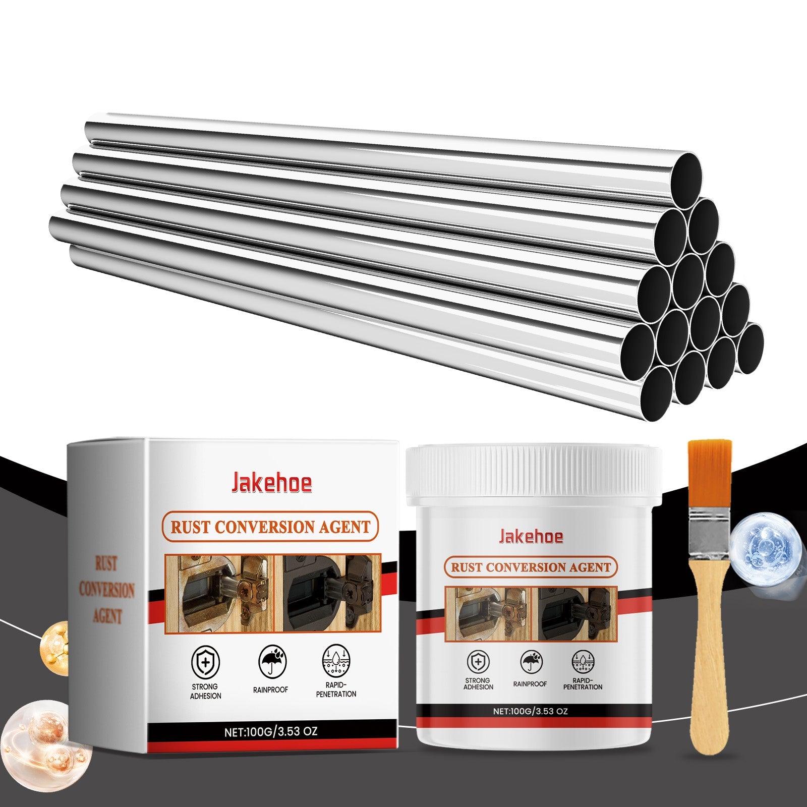 Transform Rust to Protection, Rust Conversion Solution, Extend Metal Life ,1 set
