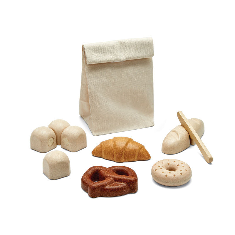 PlanToys Bread Set — Wooden Pretend Play Food Set