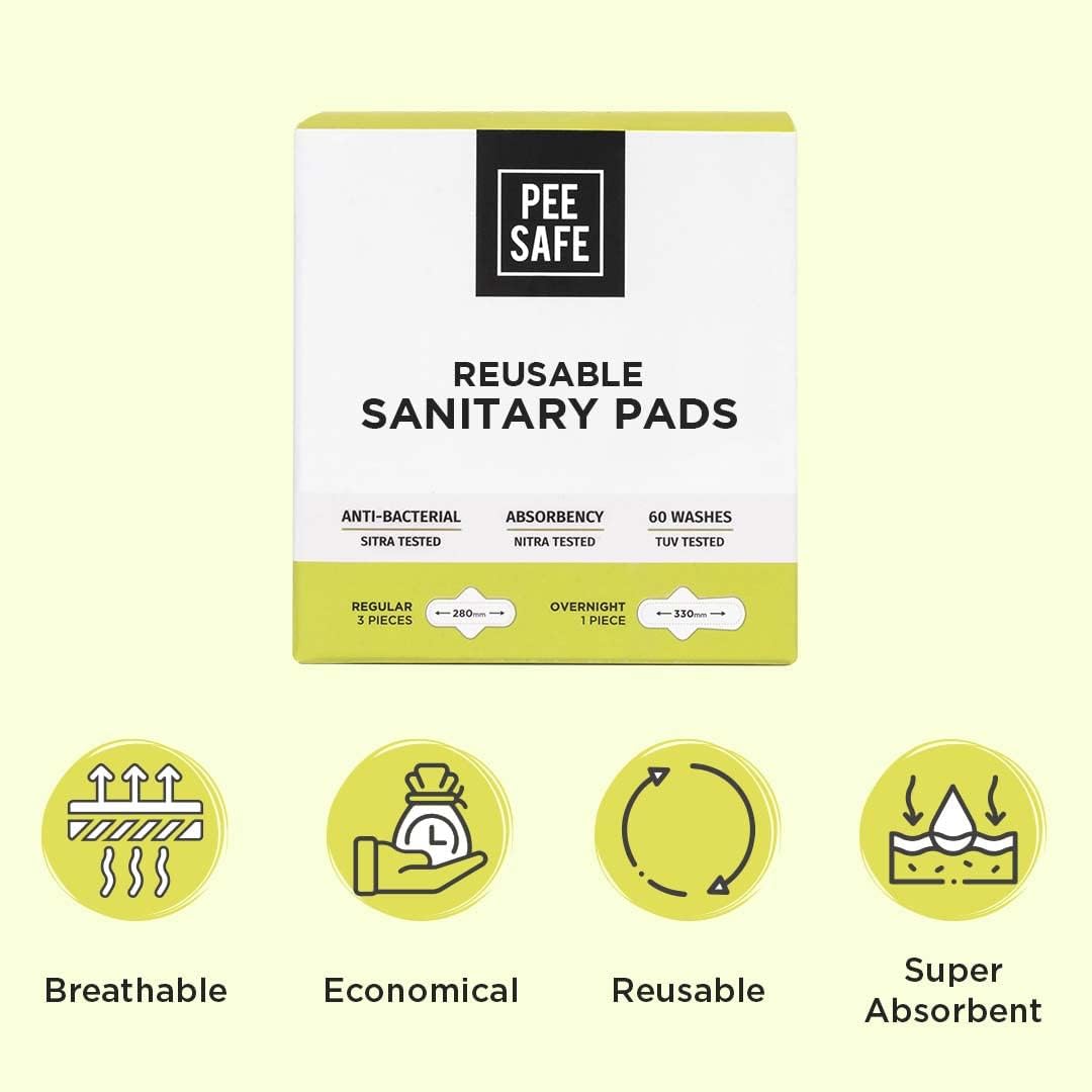 Pee Safe Reusable Sanitary Pads 4N