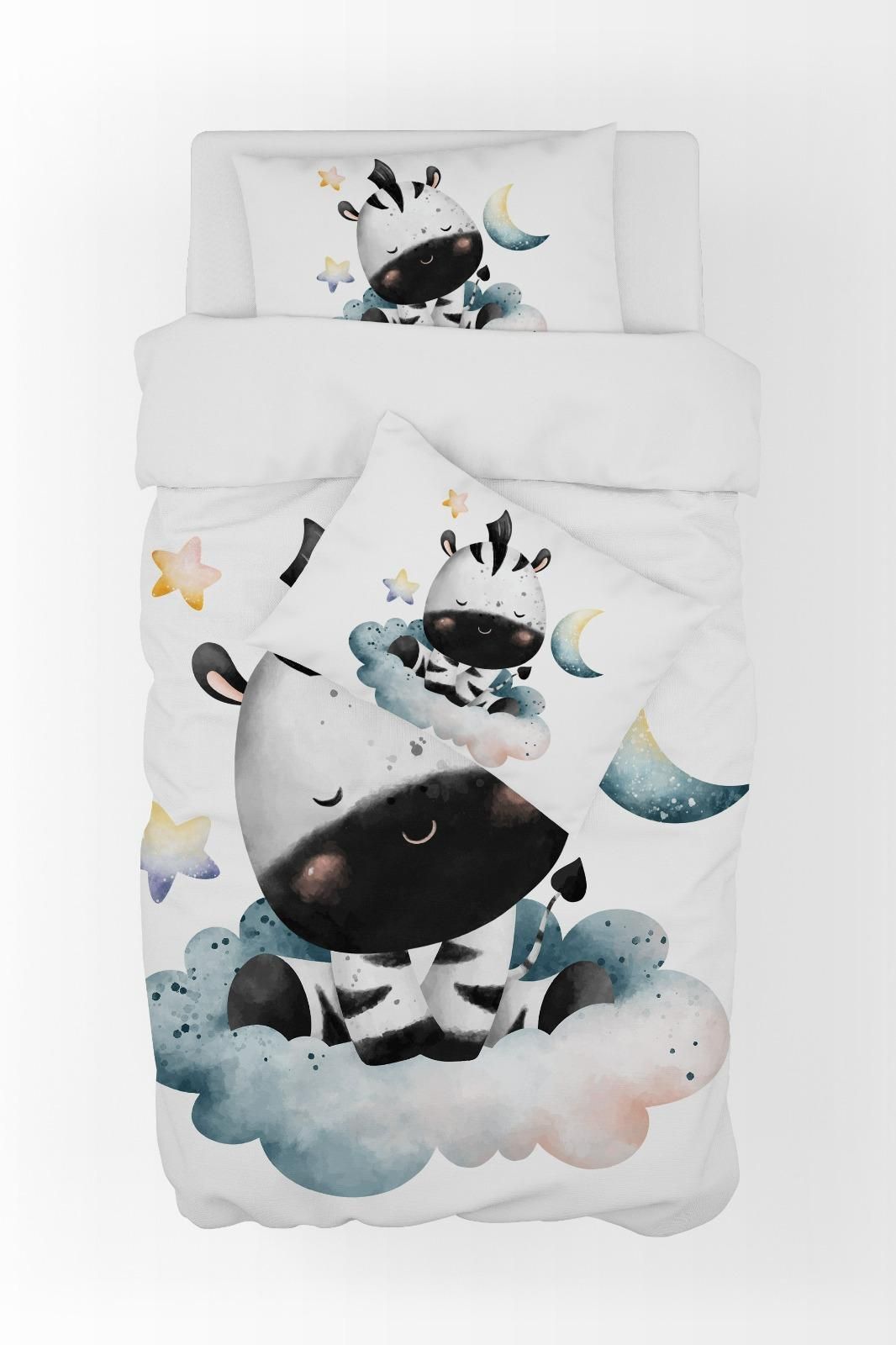 Baby Zebra Printed Duvet Cover Set For Baby