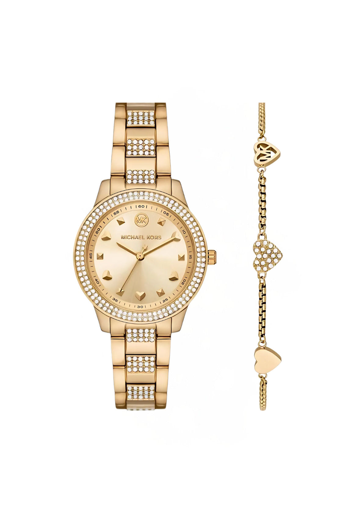 Michael kors mod tibby crystal watch with Bracelet Gift set mk1071set