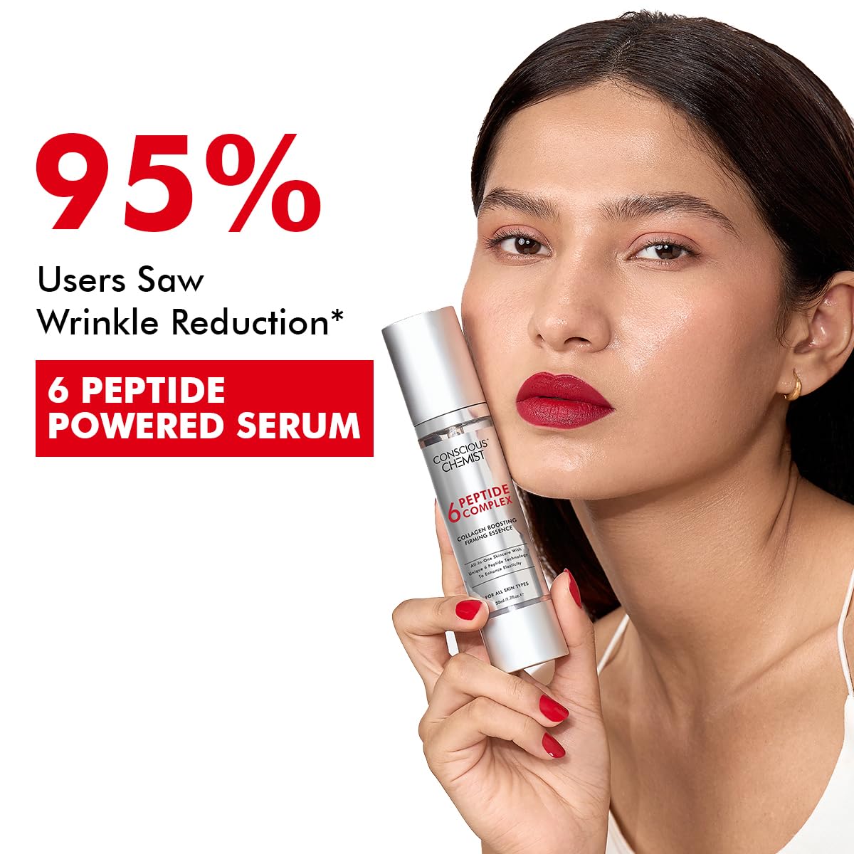 Conscious Chemist 6 Peptide Serum for Face | 50ml