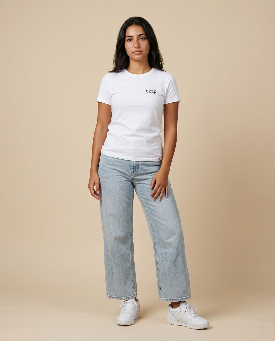 Okapi White Born Rare T-Shirt