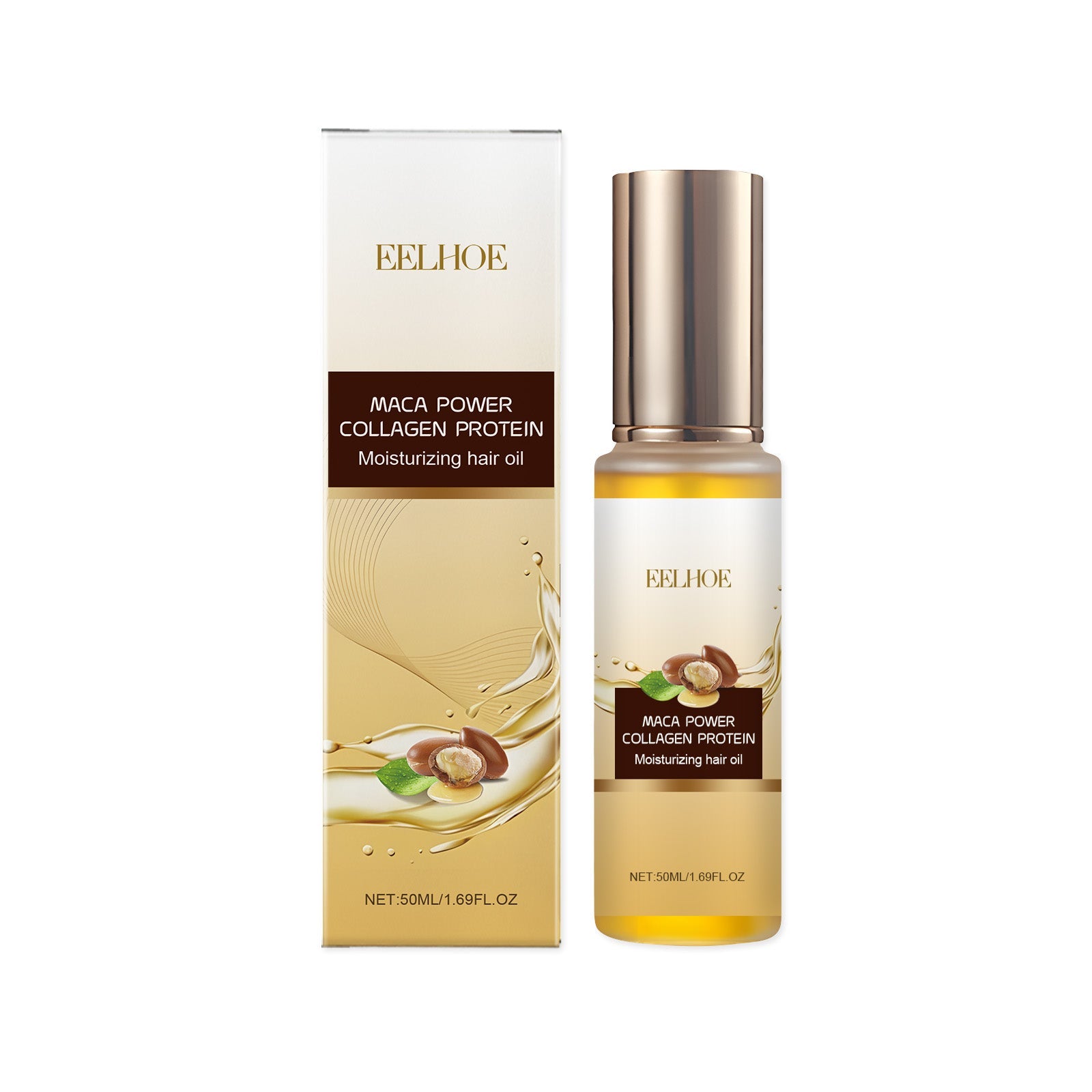 Collagen Hair Care Oil, Deep Nourishing Repair, Frizz Control, Hair Elasticity ,50ml