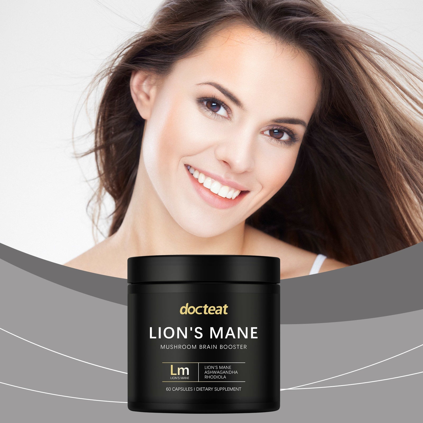 Boost Focus and Energy with Mushroom Capsules, Enhance Body Care Naturally ,60pcs