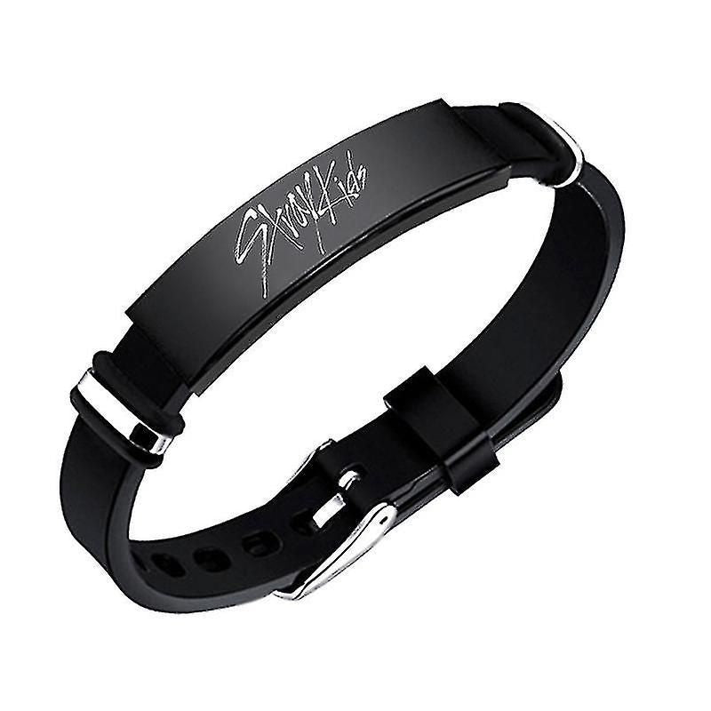 Stray Kids Kpop Charm Bracelets - Silicone Band Merch for Concerts/Fan Gifts