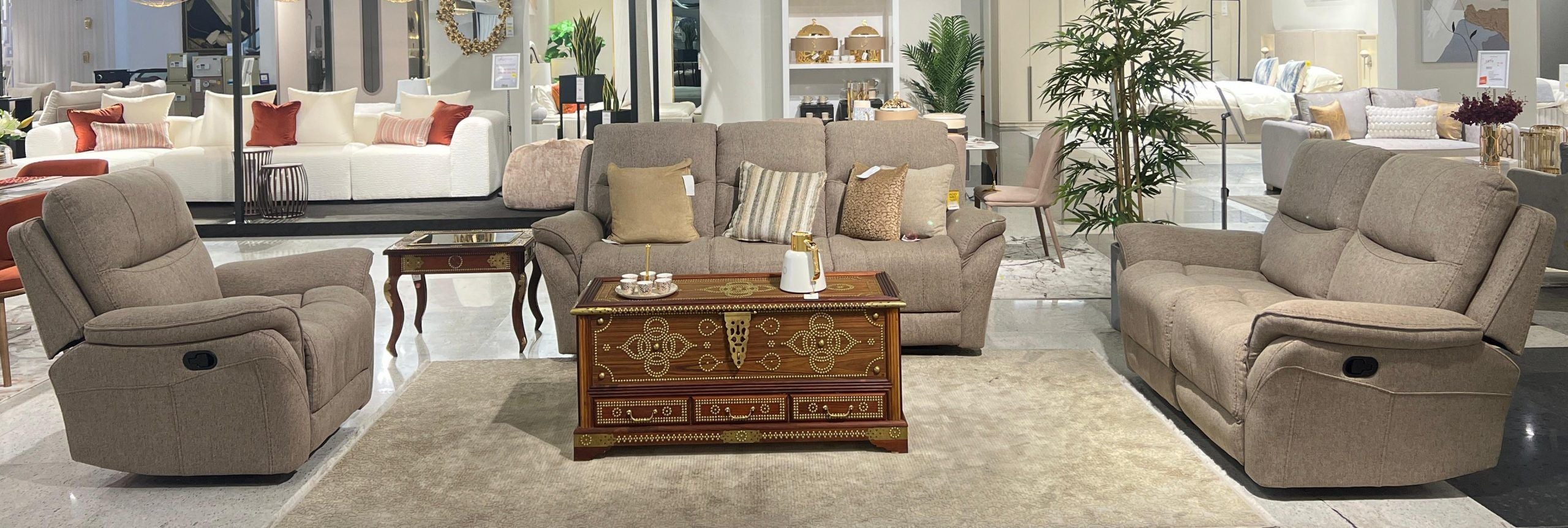 Mocha Reclining Living Room Set #RR5512FF