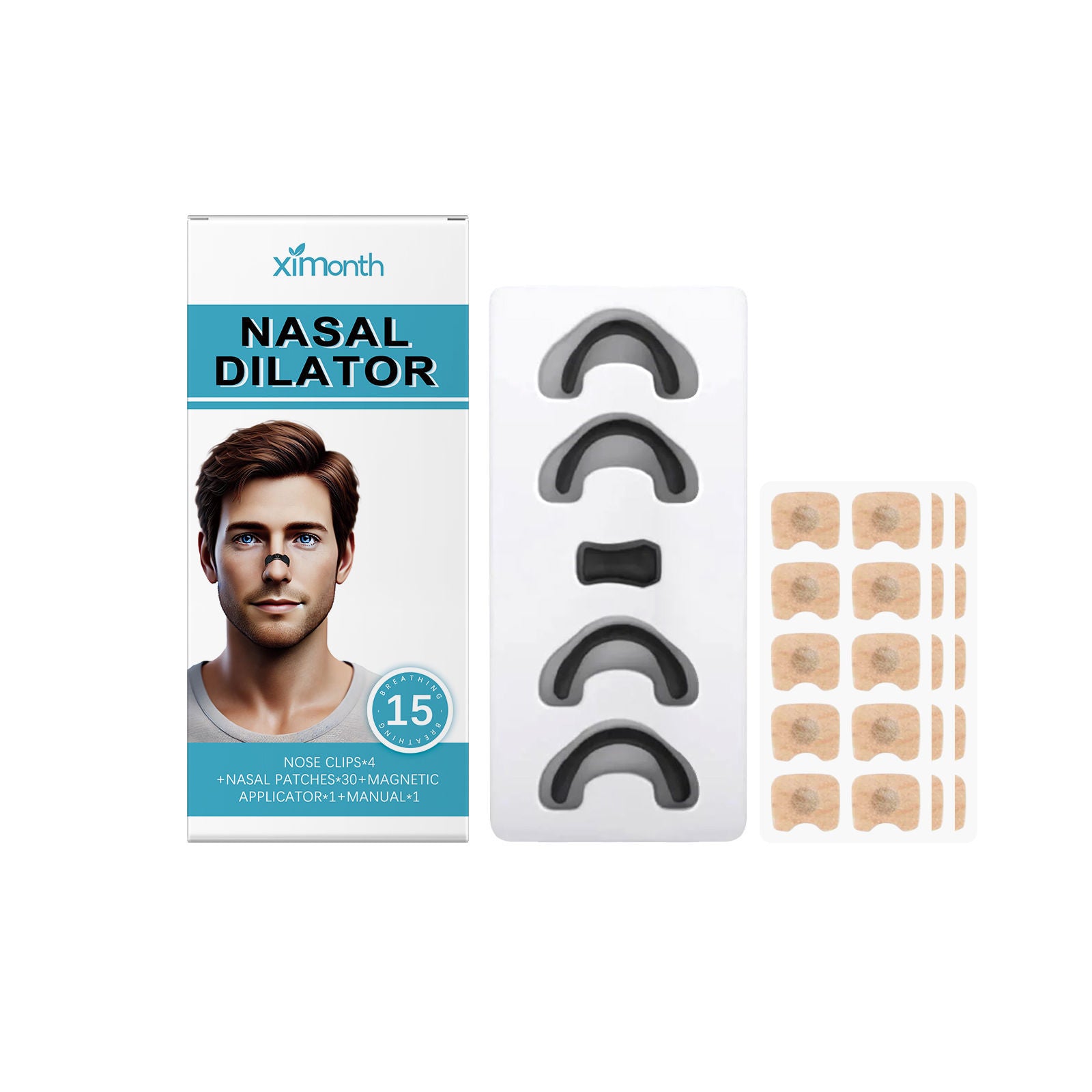 Anti-Snoring Nose Set, Sleep Aid, Breathable, Body Care, Comfortable Night ,1set