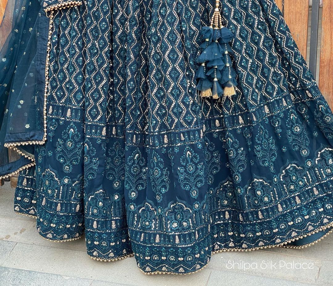 Fab Zone Designer Party Wear Lehenga Choli With Embroidery & Sequence work