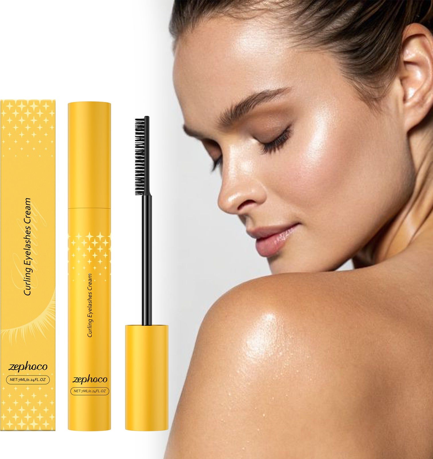 Curling Mascara Natural Length, Long Lasting, Smudge-Proof, Portable ,7ml
