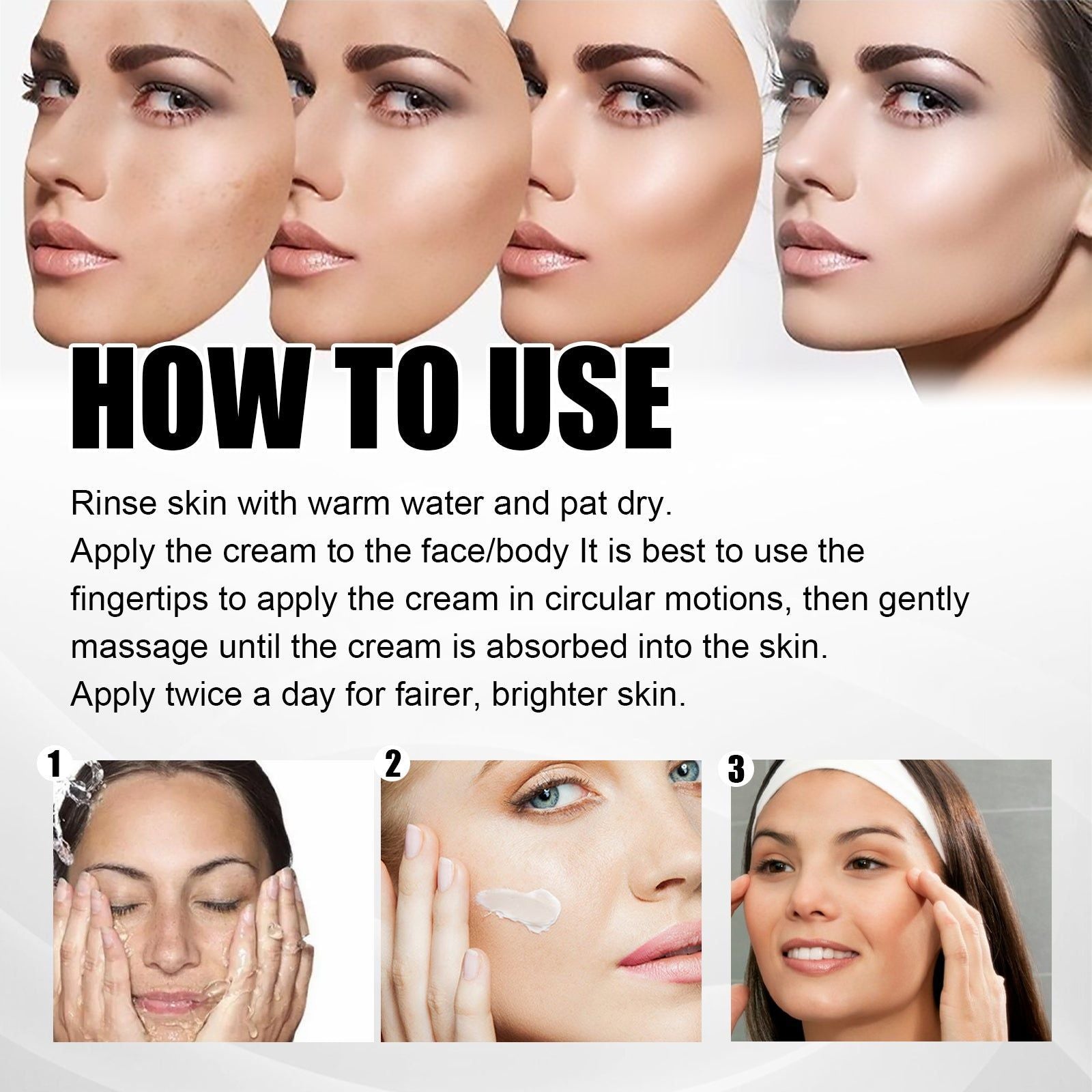 Brightening Skin Cream, Decomposes Melanin, Fades Spots, Nourishing, Hydrating, Elastic ,30g