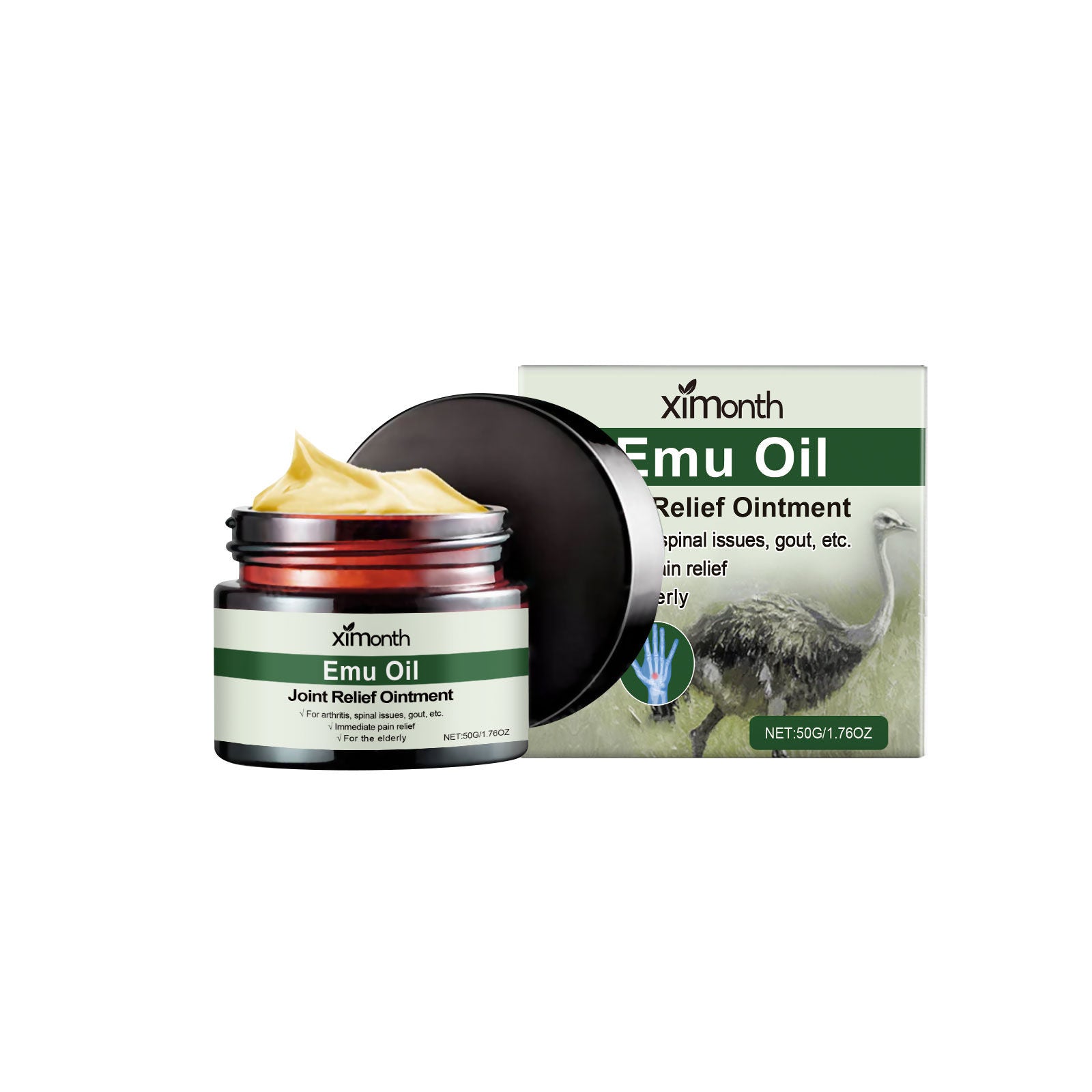 Body Care Cream, Natural Joint Pain Relief, Soothing Massage for Neck and Knees ,50g