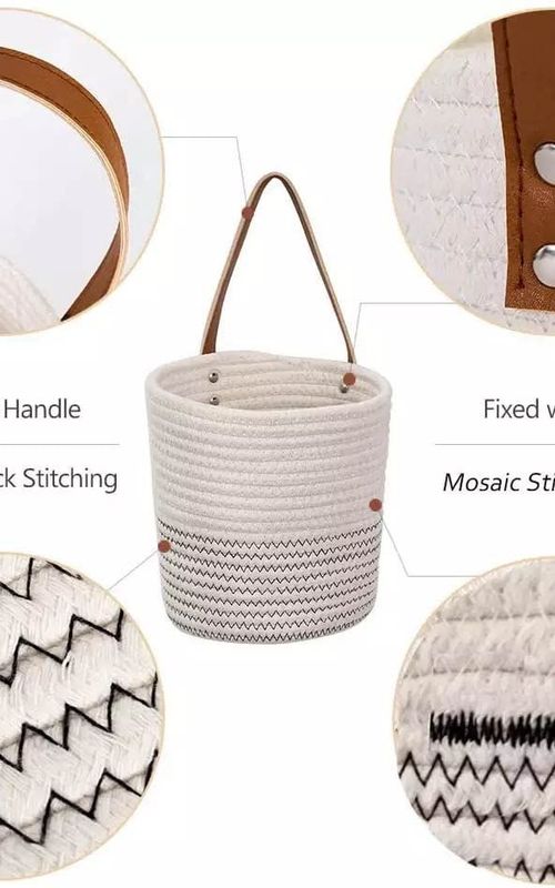 AIESY® 2pcs Modern Home Handcrafted Decor Baskets for Plantation