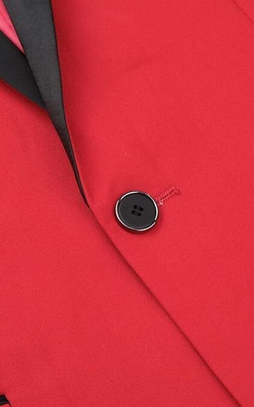 Men's 2 Piece Suit Shawl Lapel Tuxedo One Button Solid Slim Fit Blazer Jacket