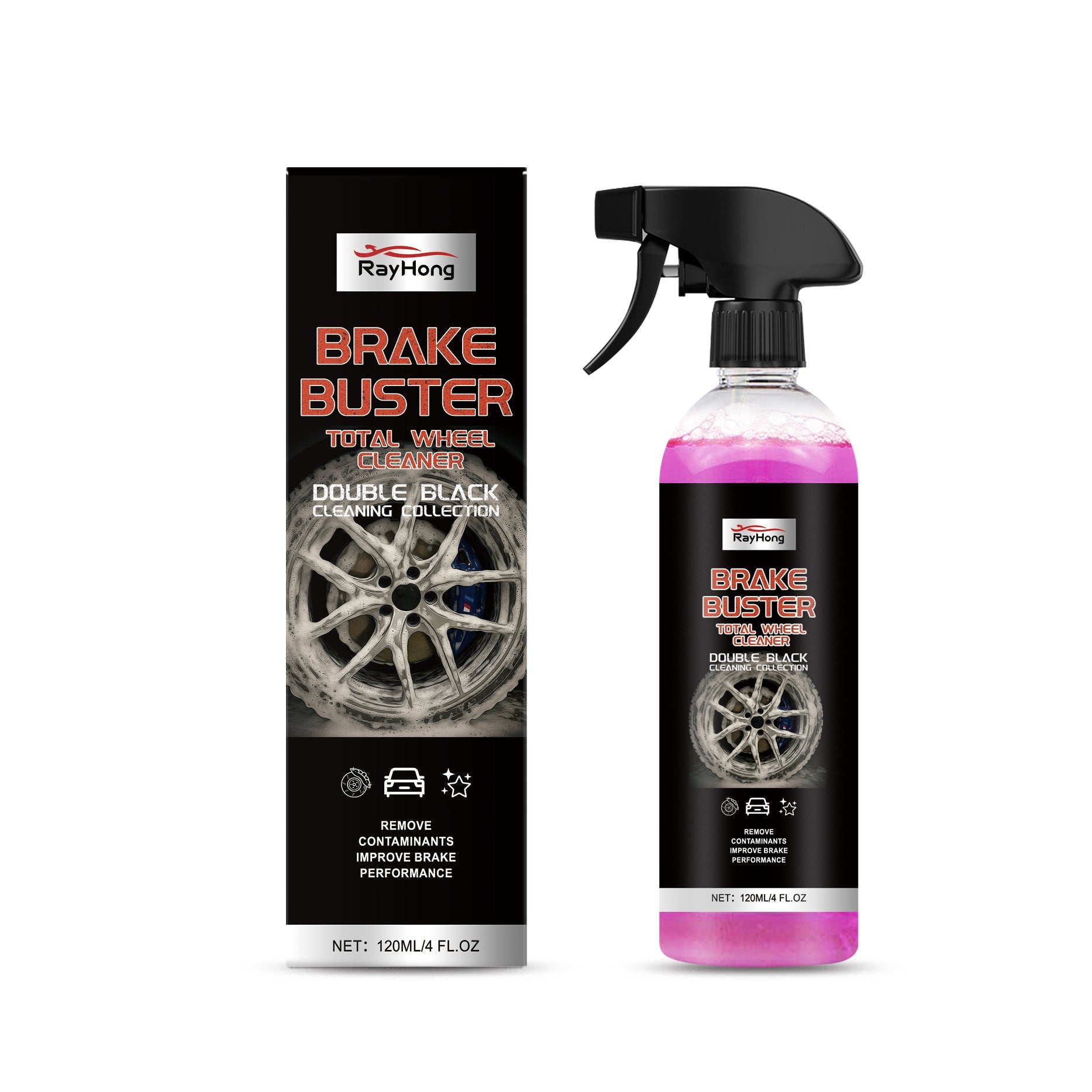 Brake Cleaner, Fast Cleaning and Curing, Car Brake Dust & Oil Removal ,120ml