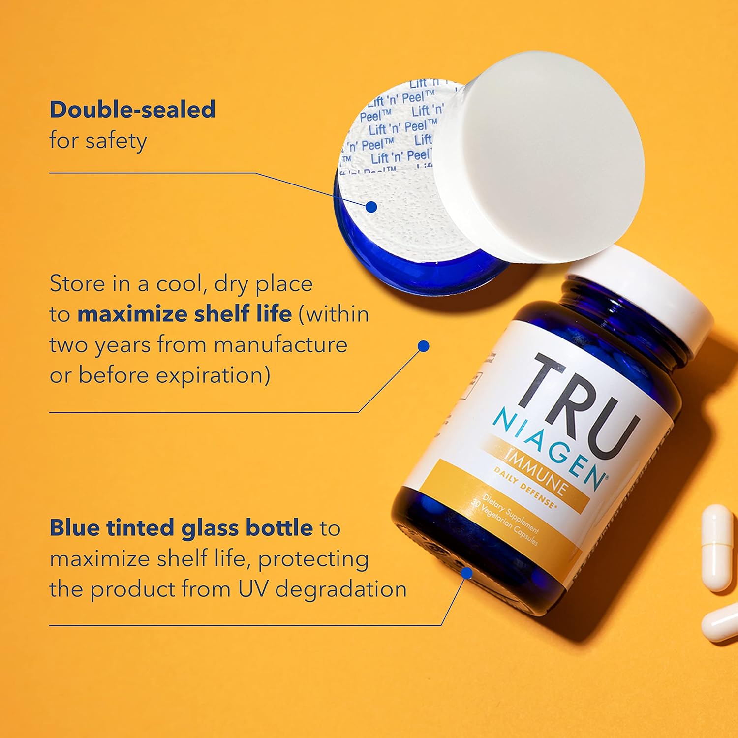 TRU NIAGEN Immune Support Supplement 150mg 30ct 30 Capsules