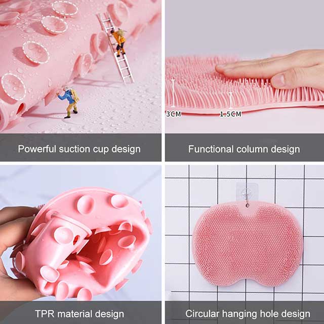 Anti-Skid Pad Wash Brush with Massage Function - Non-Slip Cleaning Tool for Feet & Body
