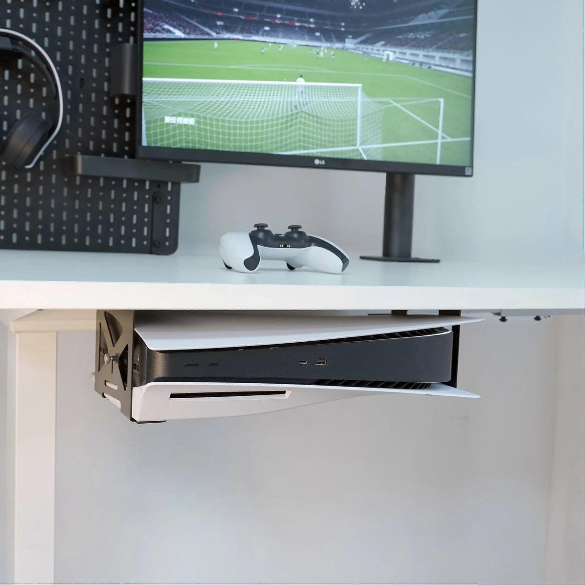 Under Desk Holder Mount for PS5 Disc & Digital Console Stealth Bracket