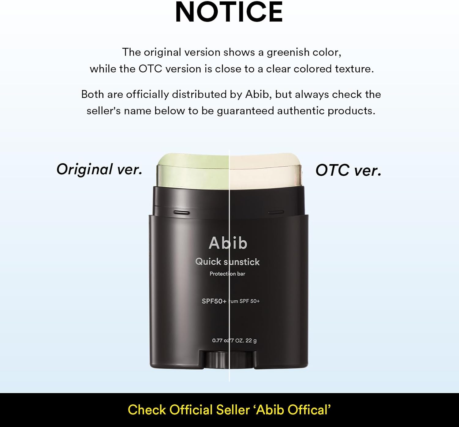 Abib Quick Sunstick Protection Bar Spf 50+ 22 g