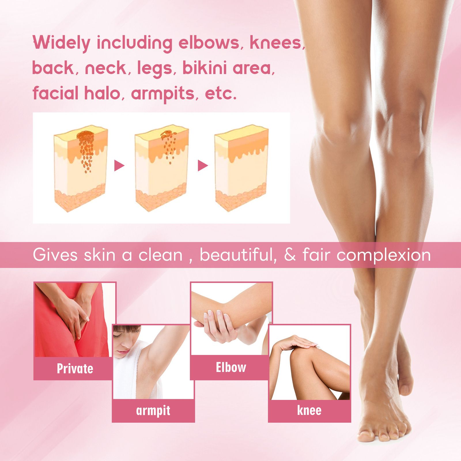 Moisturizing Body Cream for Inner Thighs Underarms 100g