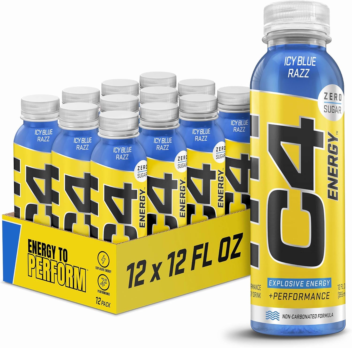 C4 Energy Non-Carbonated Icyblue Razz 12 FL OZ (355 ml)