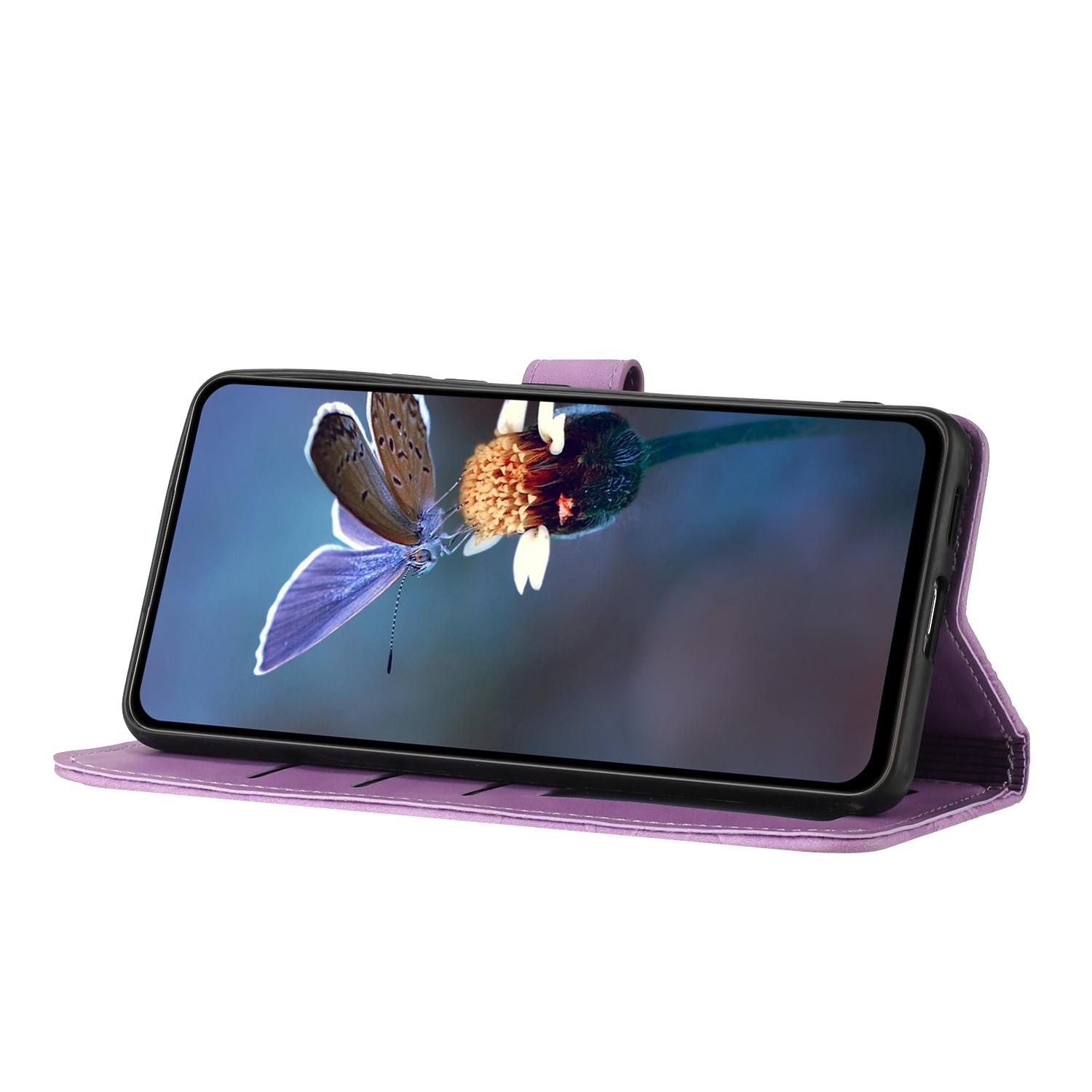 Flower Embossing Leather Case For Google Pixel 9a