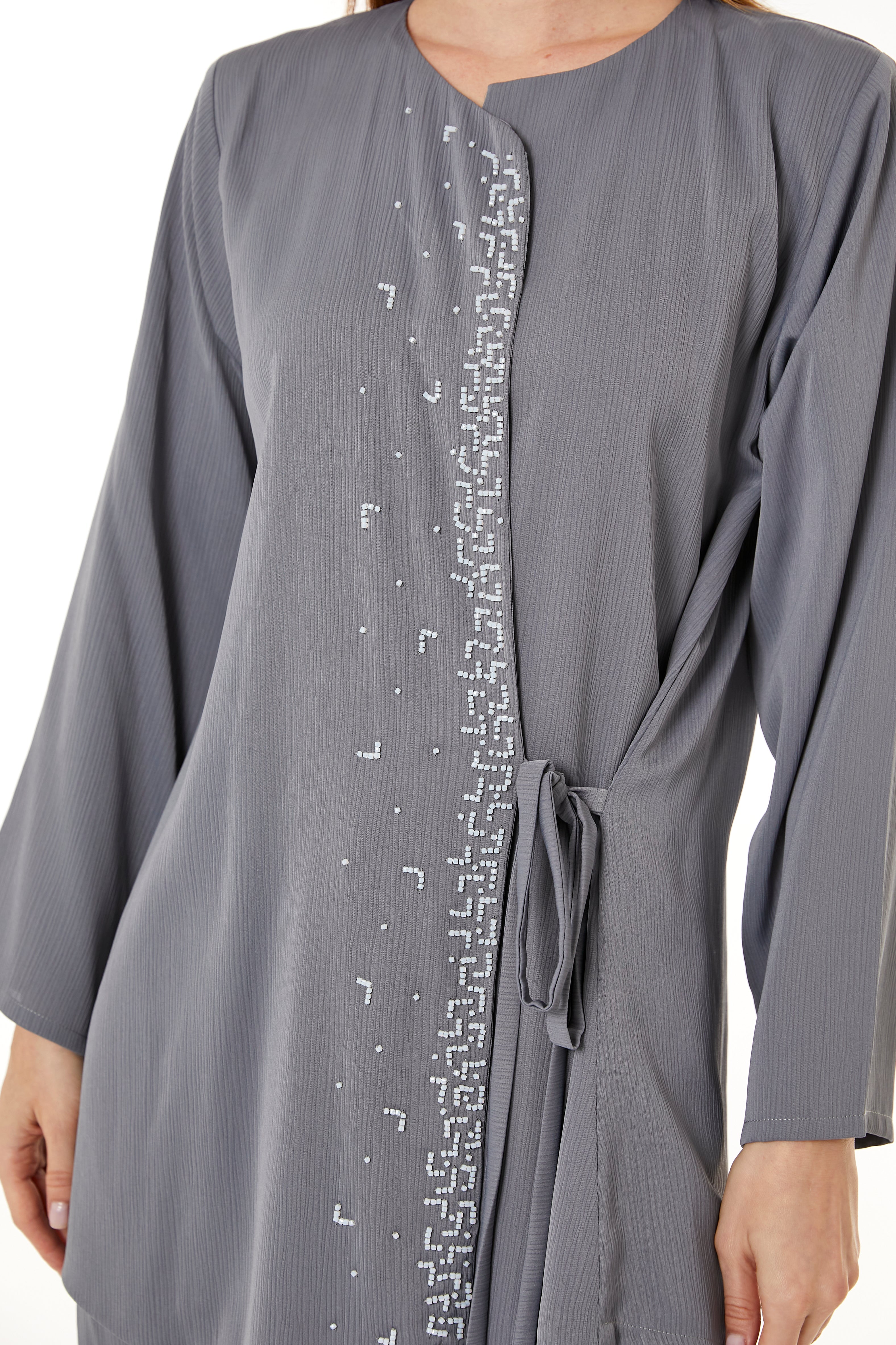 MOiSTREET Grey Zoom Top and Pants Set