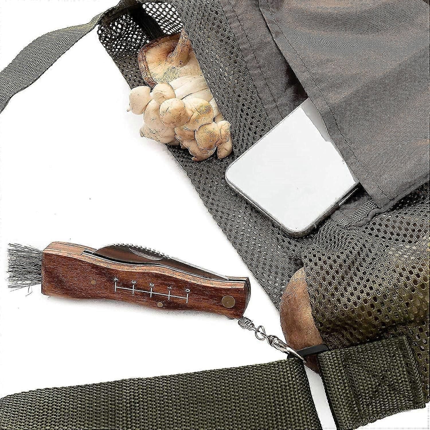 Mushroom Foraging Bag, Mushroom Hunting Bag, Mesh Mushroom Bag Picking Bag, Alternatives To Mushroom Baskets Morel Mushroom Bag