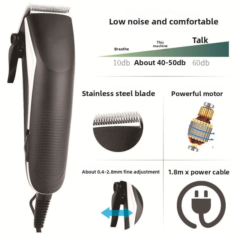 Hair Clipper with 10 Guide Combs, USB Rechargeable