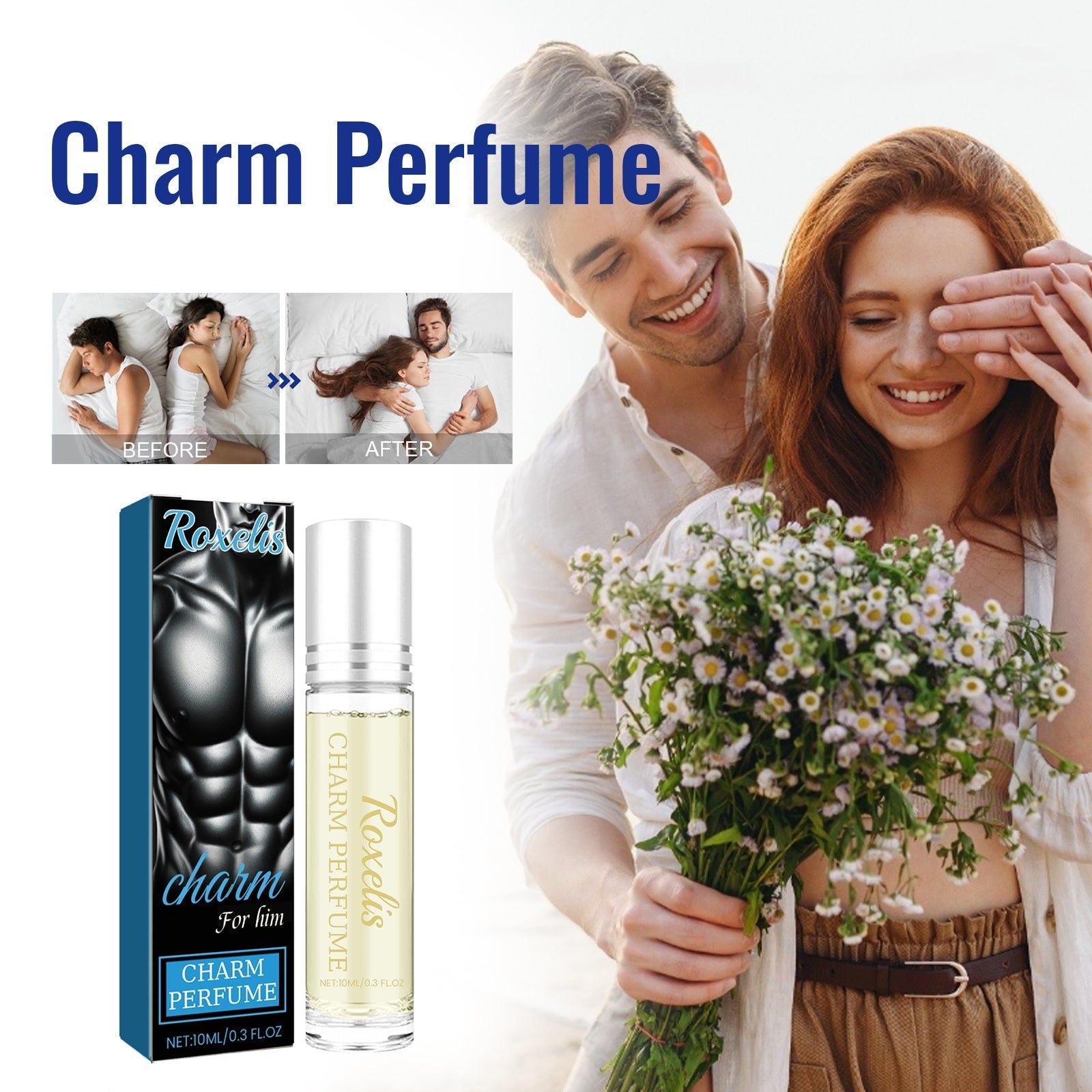 Charm Ball Perfume for Men and Women, Long-lasting Natural Fragrance, Romantic Confidence Booster ,10ml/box